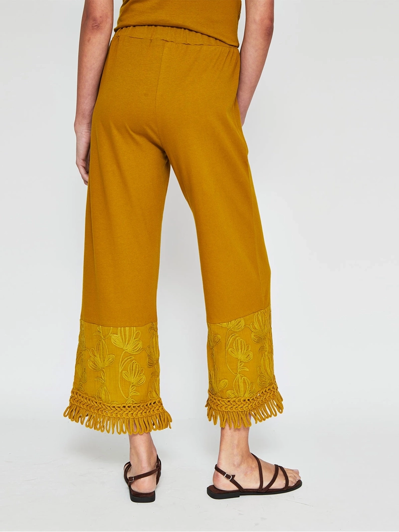 PANTALÓN MUJER SFERA ALGODÓN BORDADO - 2