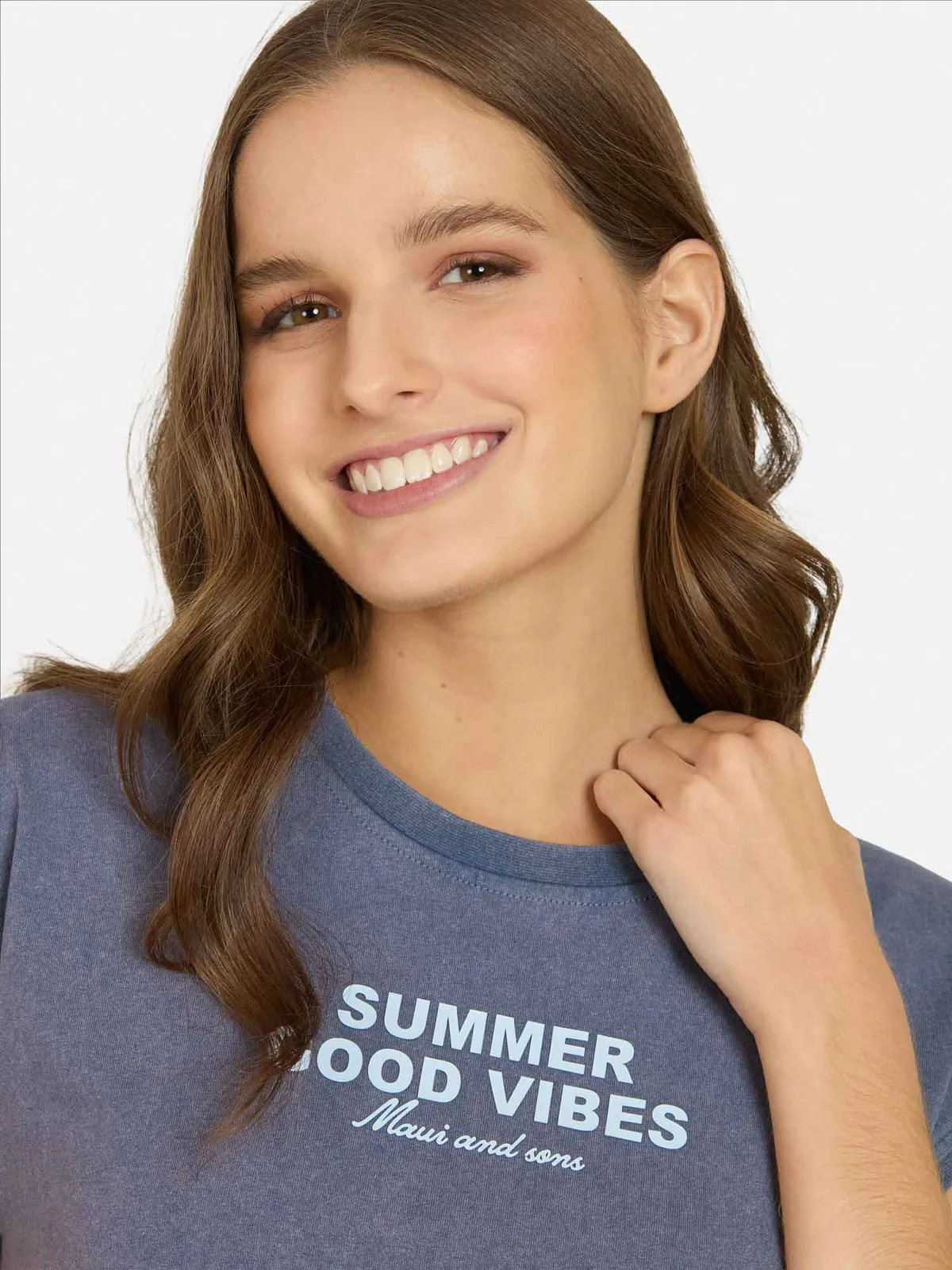 POLERA MUJER MAUI AND SONS ALGODÓN MANGA CORTA - 4