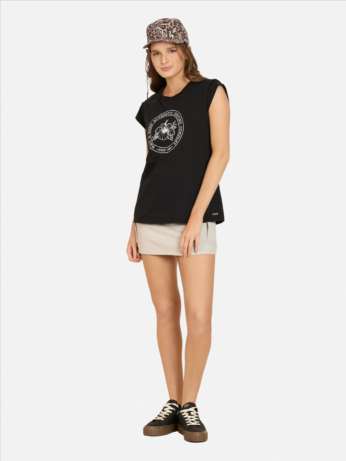 POLERA MUJER MAUI AND SONS ALGODÓN MANGA CORTA - 1