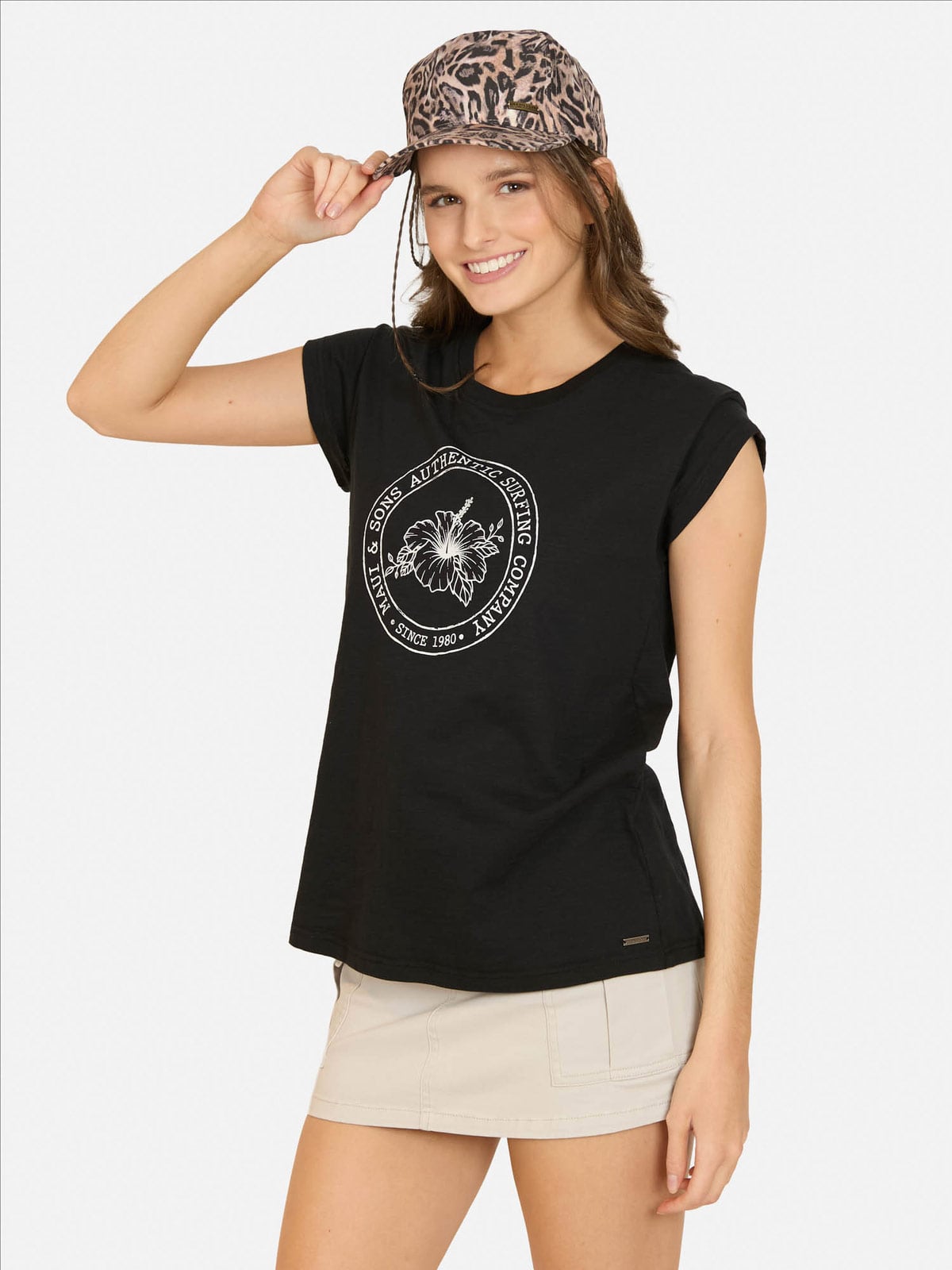 POLERA MUJER MAUI AND SONS ALGODÓN MANGA CORTA - 2