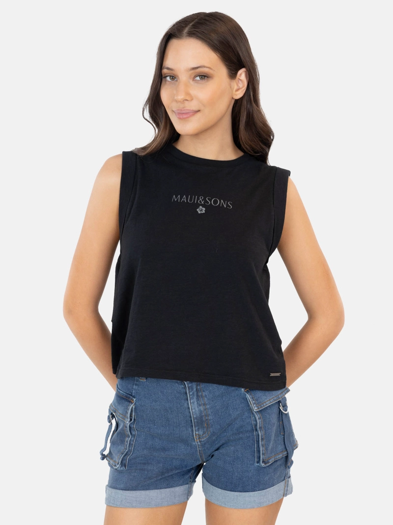 POLERA MUJER MAUI AND SONS ALGODÓN  - 2