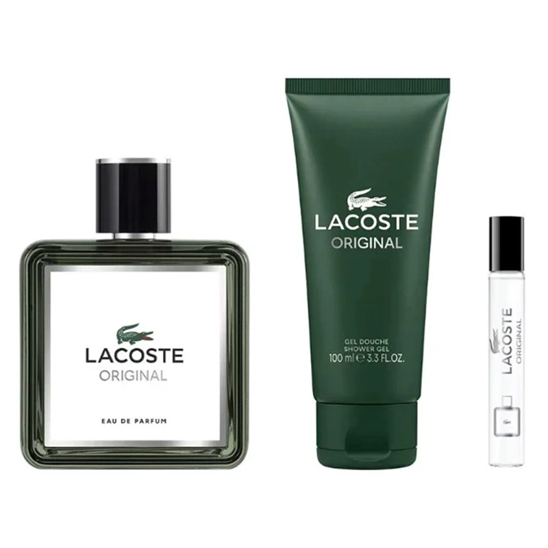 PERFUME HOMBRE LACOSTE ORIGINAL EDP 100ML+7.5ML+SHOWER GEL - 2