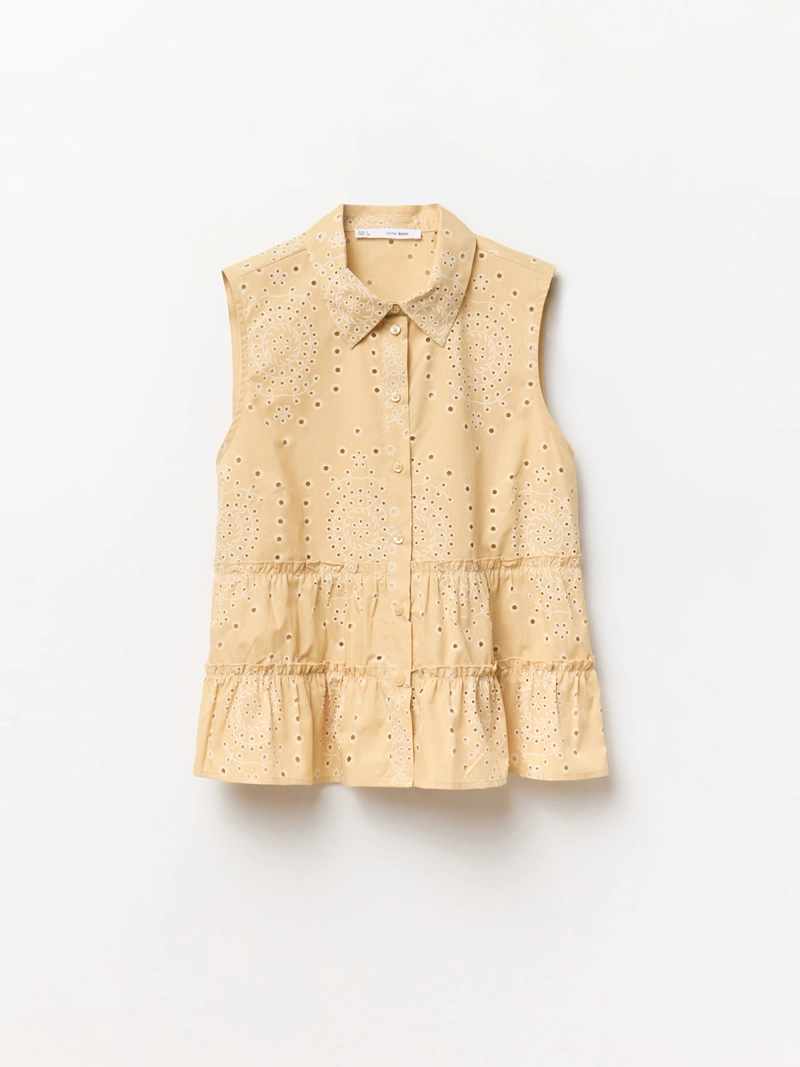 BLUSA MUJER SFERA ALGODÓN SIN MANGAS - 6