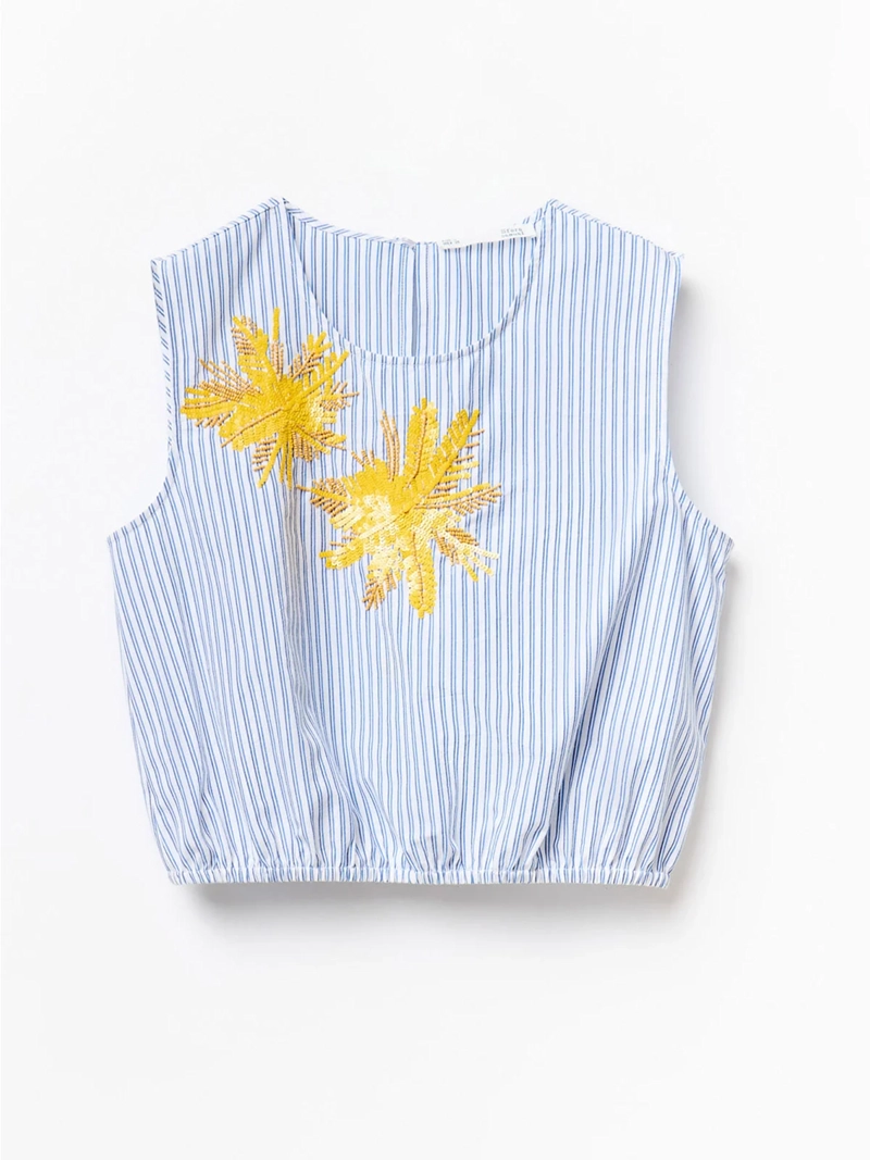 BLUSA MUJER SFERA ALGODÓN RAYAS - 6
