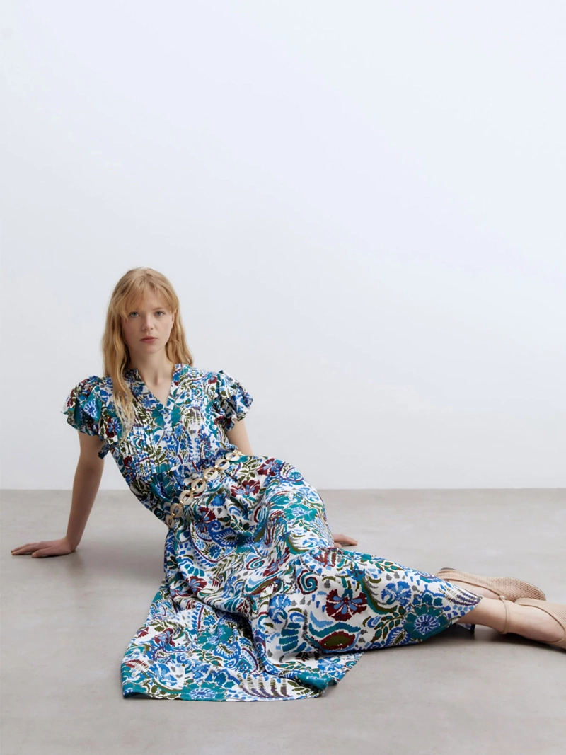 VESTIDO MUJER SFERA MIDI CAMISERO - 6
