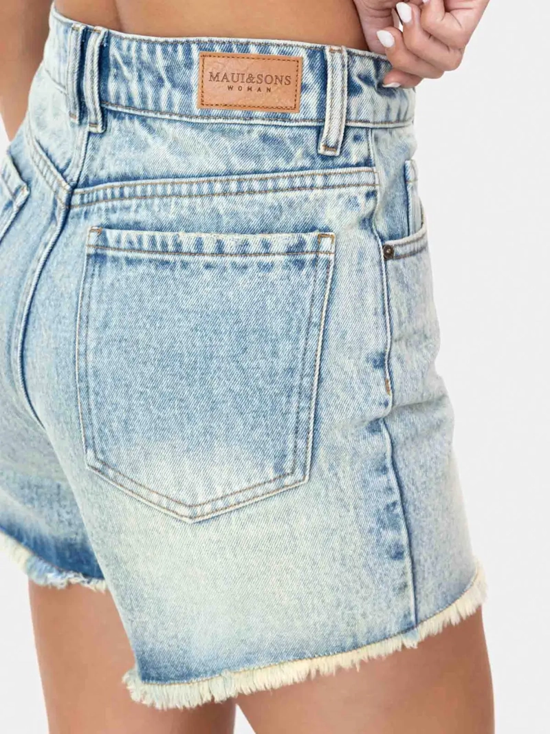 SHORT MUJER MAUI AND SONS ALGODÓN DENIM - 4