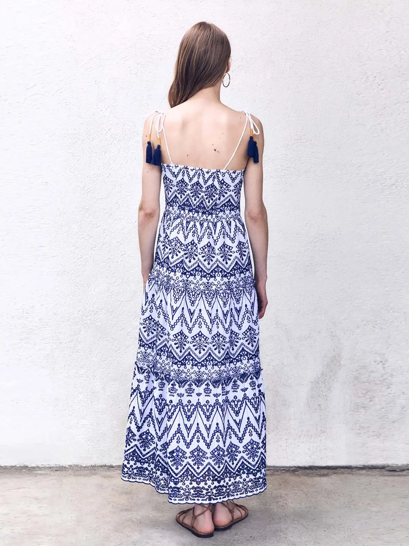VESTIDO MUJER SFERA ALGODÓN LARGO - 5