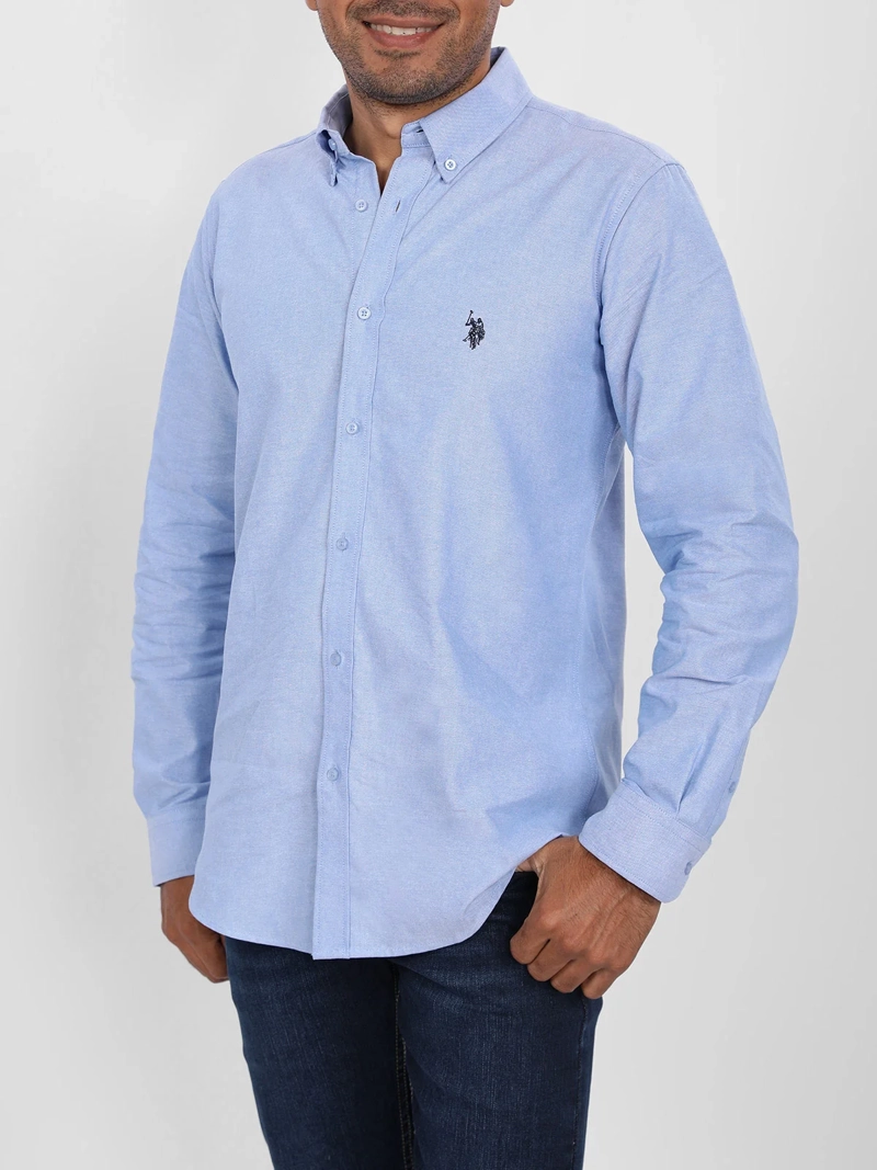 CAMISA HOMBRE US POLO ASSN ALGODÓN MANGA LARGA - 1