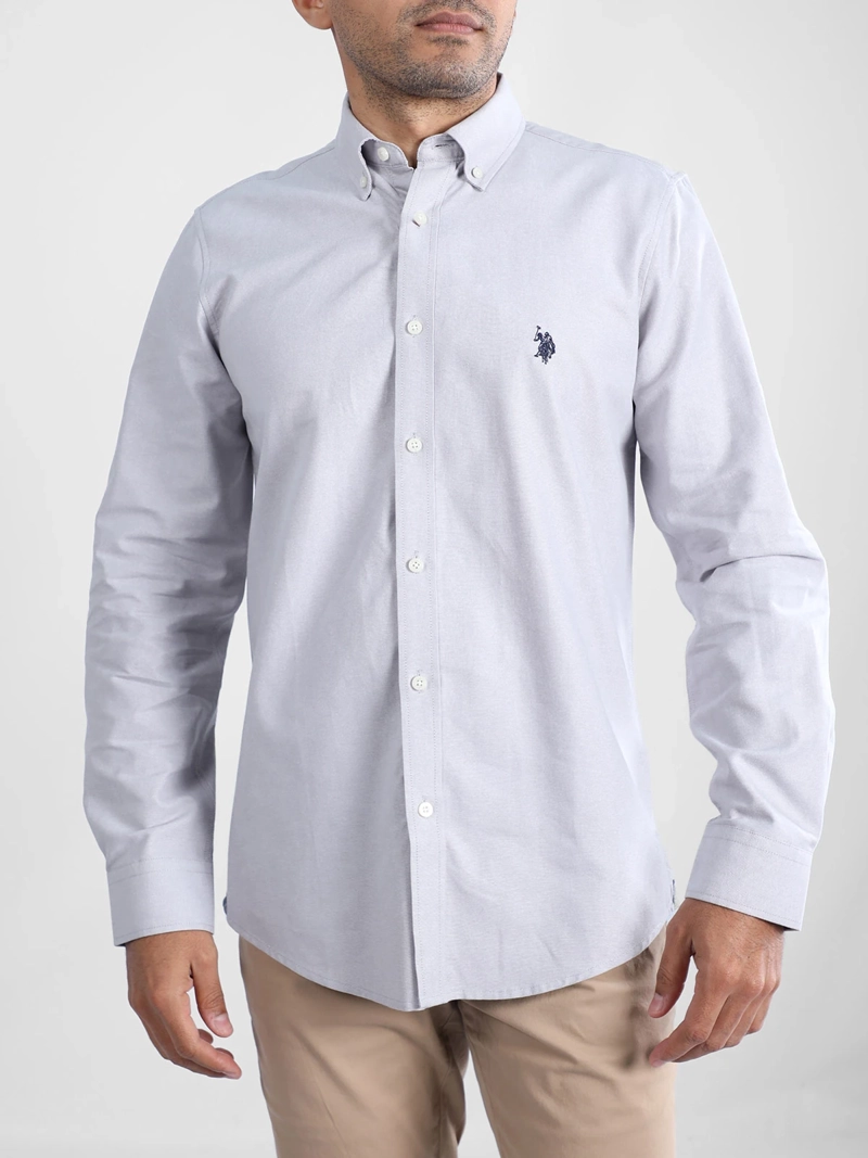 CAMISA HOMBRE US POLO ASSN ALGODÓN MANGA LARGA - 1