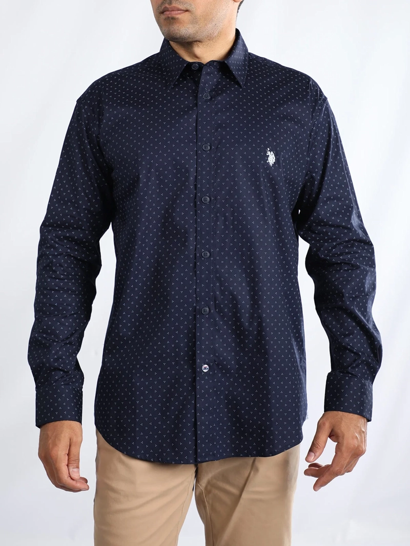 CAMISA HOMBRE US POLO ASSN ALGODÓN MANGA LARGA - 1