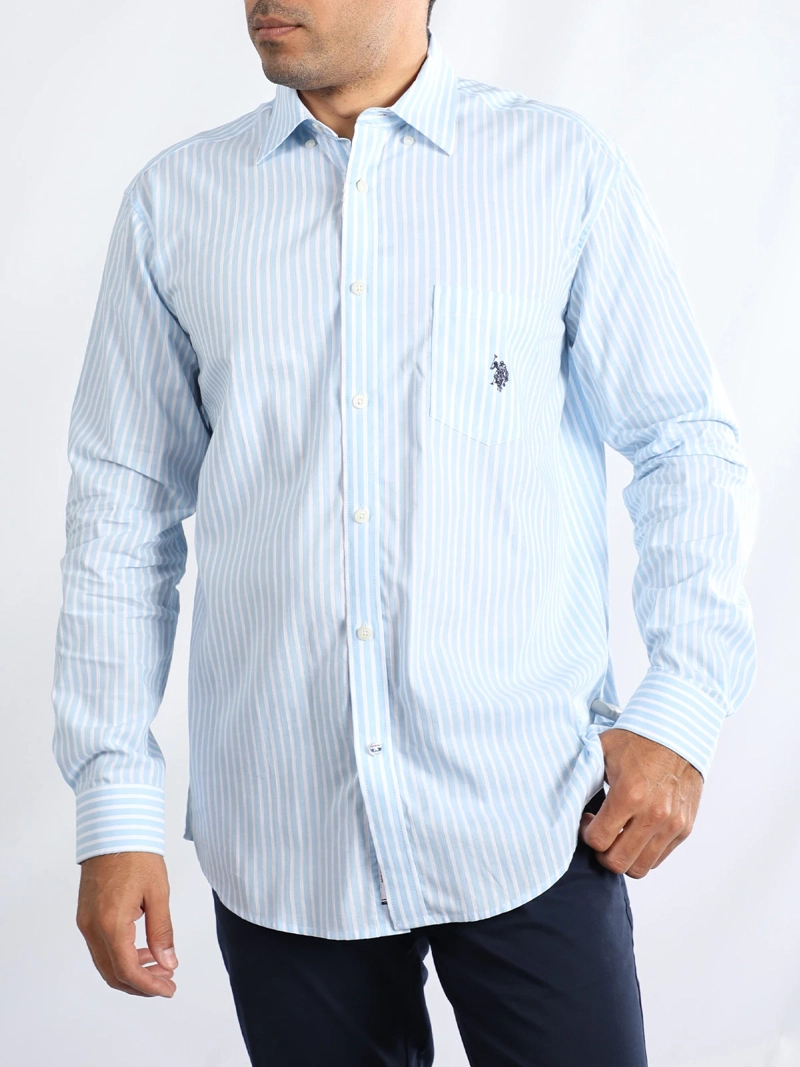 CAMISA HOMBRE US POLO ASSN ALGODÓN MANGA LARGA - 1