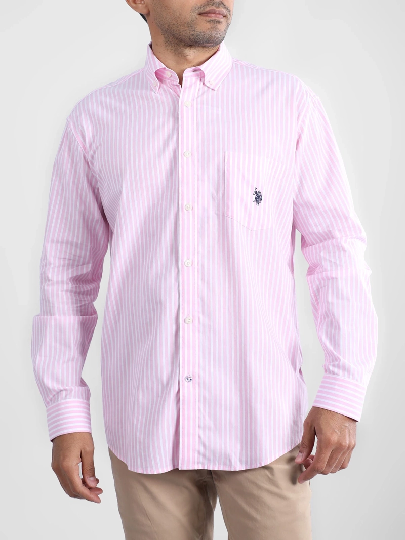 CAMISA HOMBRE US POLO ASSN ALGODÓN MANGA LARGA - 1