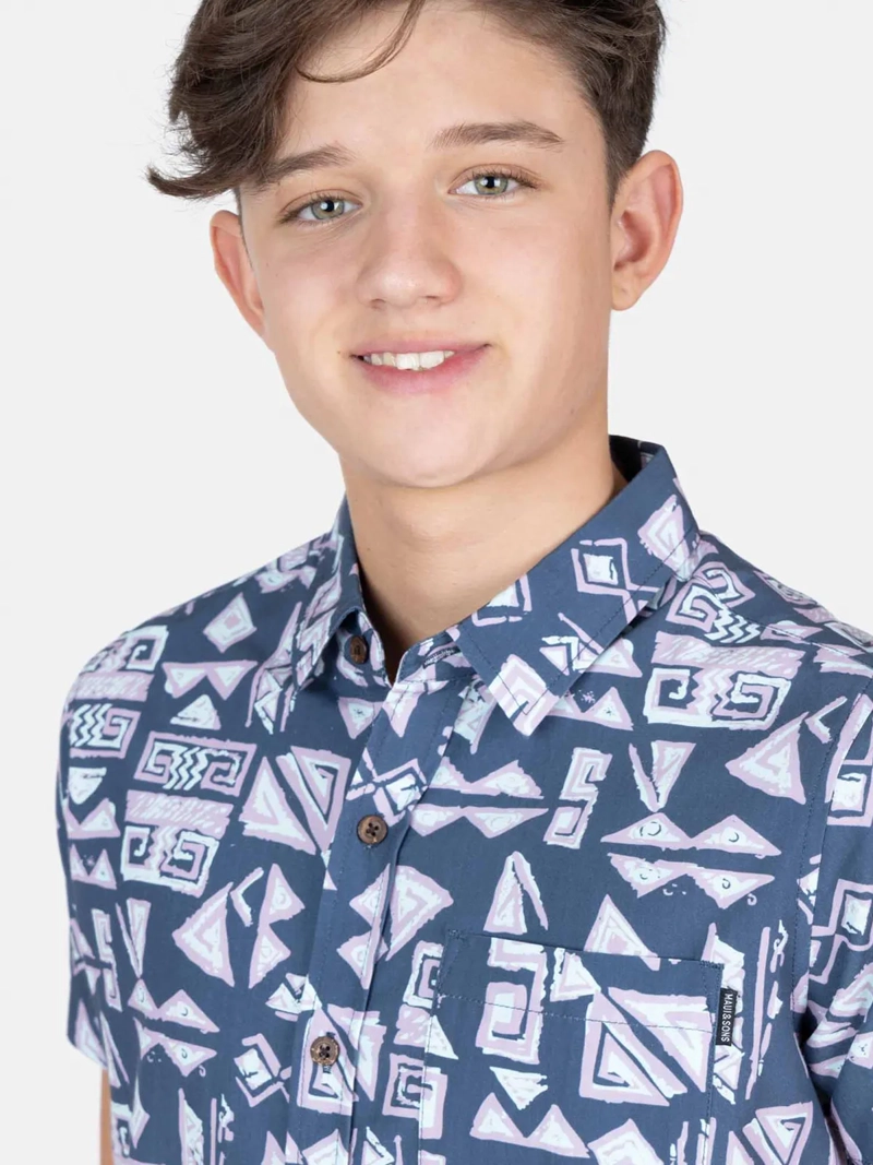 CAMISA MANGA CORTA NIÑO MAUI & SONS 5C912-MV - 4