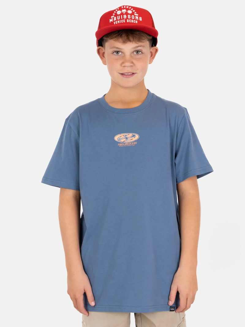 POLERA MANGA CORTA NIÑO MAUI & SONS 5AV786-MV + JOCKEY