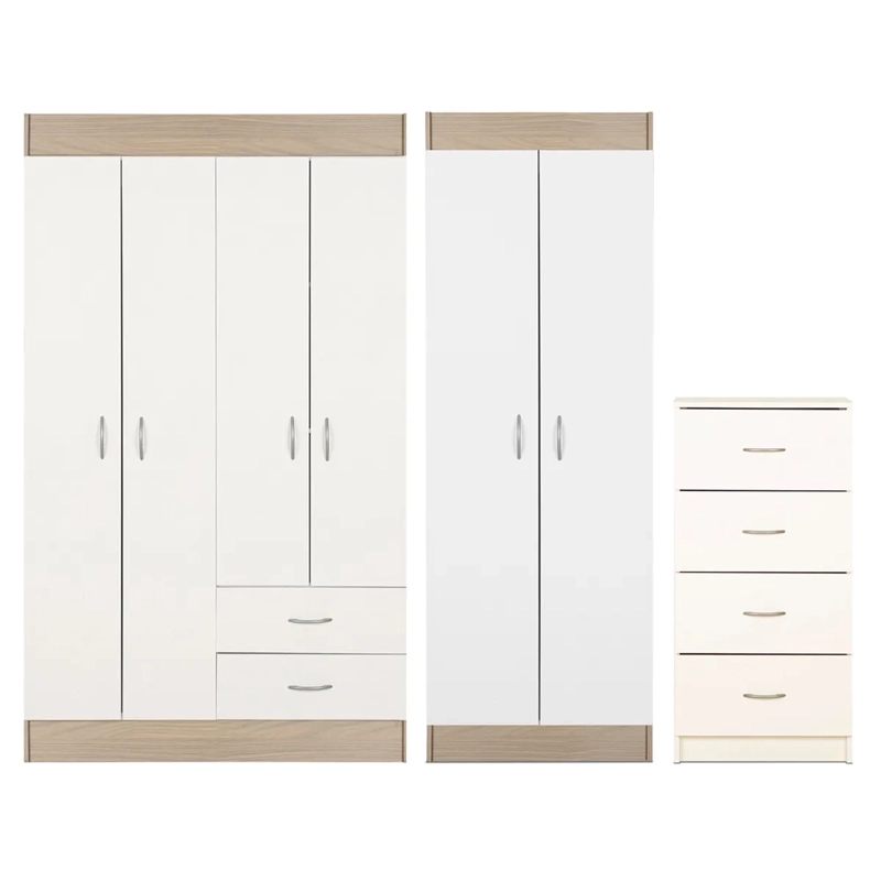 CLOSET STANFORD 4P 2C + 2P + CÓMODA BLANCO - 2