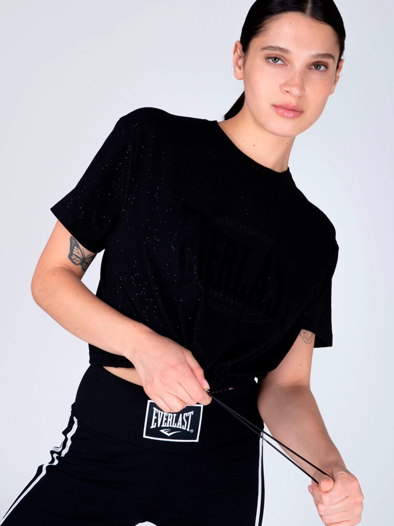 POLERA MUJER EVERLAST ALGODÓN MANGA CORTA - 4