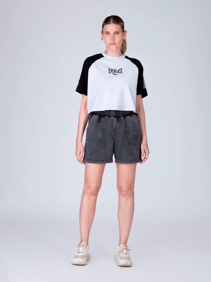 POLERA MUJER EVERLAST ALGODÓN MANGA CORTA - 1