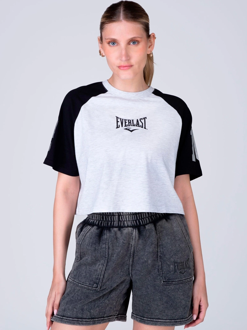 POLERA MUJER EVERLAST ALGODÓN MANGA CORTA - 2