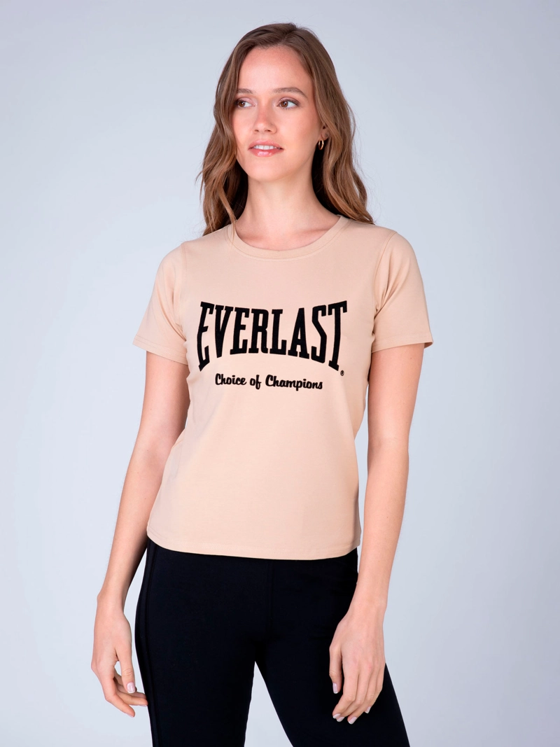 POLERA MUJER EVERLAST ALGODÓN MANGA CORTA - 2