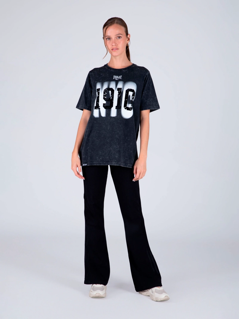 POLERA MUJER EVERLAST ALGODÓN MANGA CORTA - 1