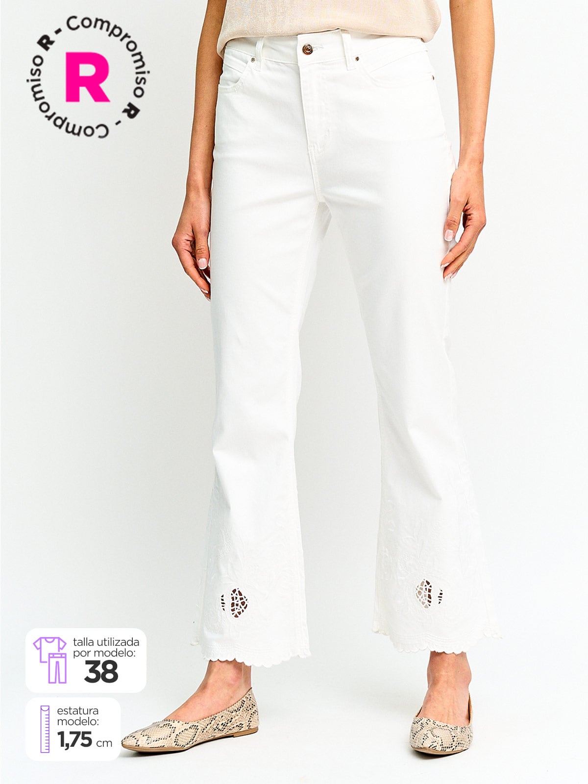 PANTALÓN MUJER CACHAREL ALGODÓN  - 1