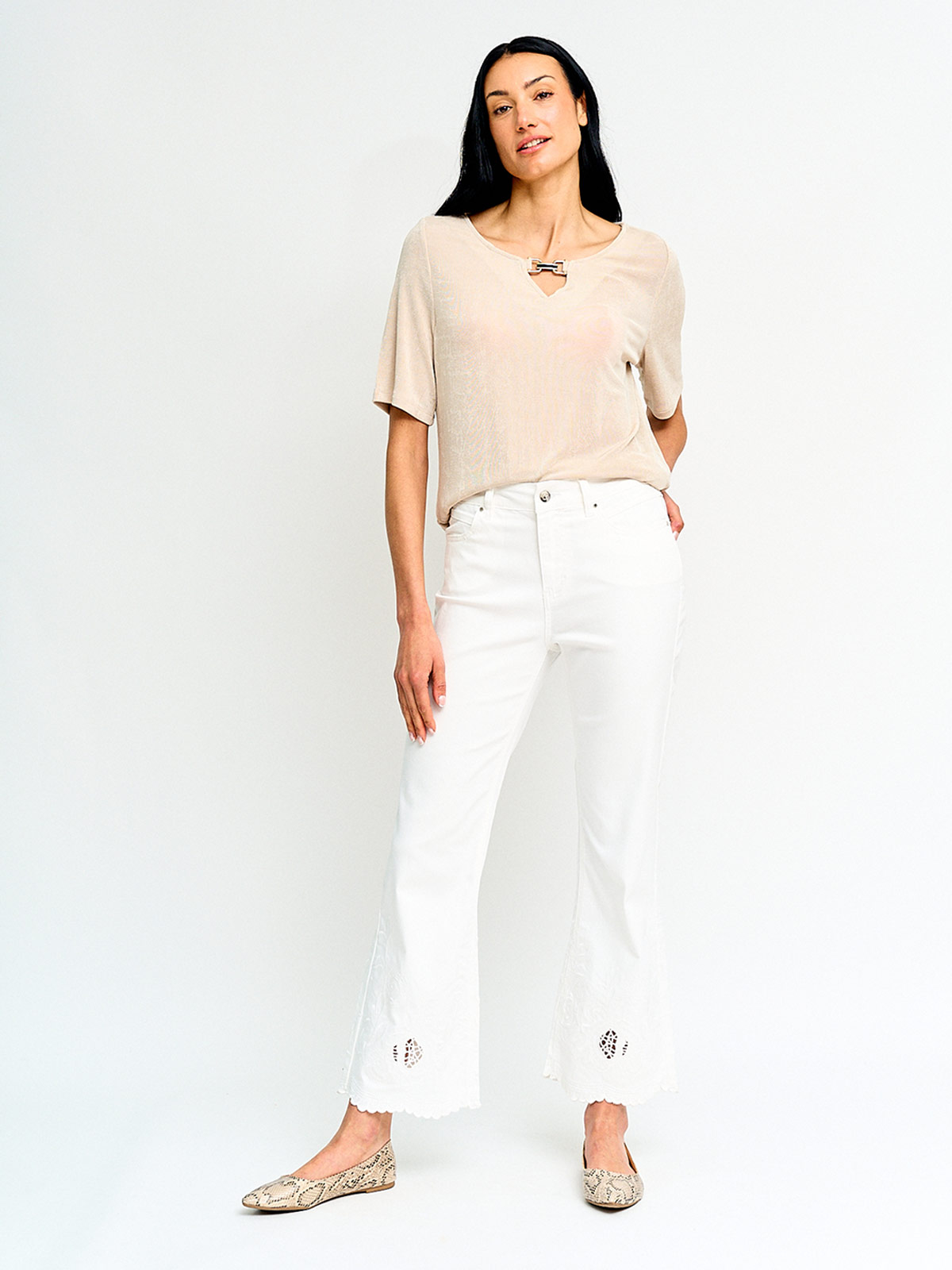 PANTALÓN MUJER CACHAREL ALGODÓN  - 4