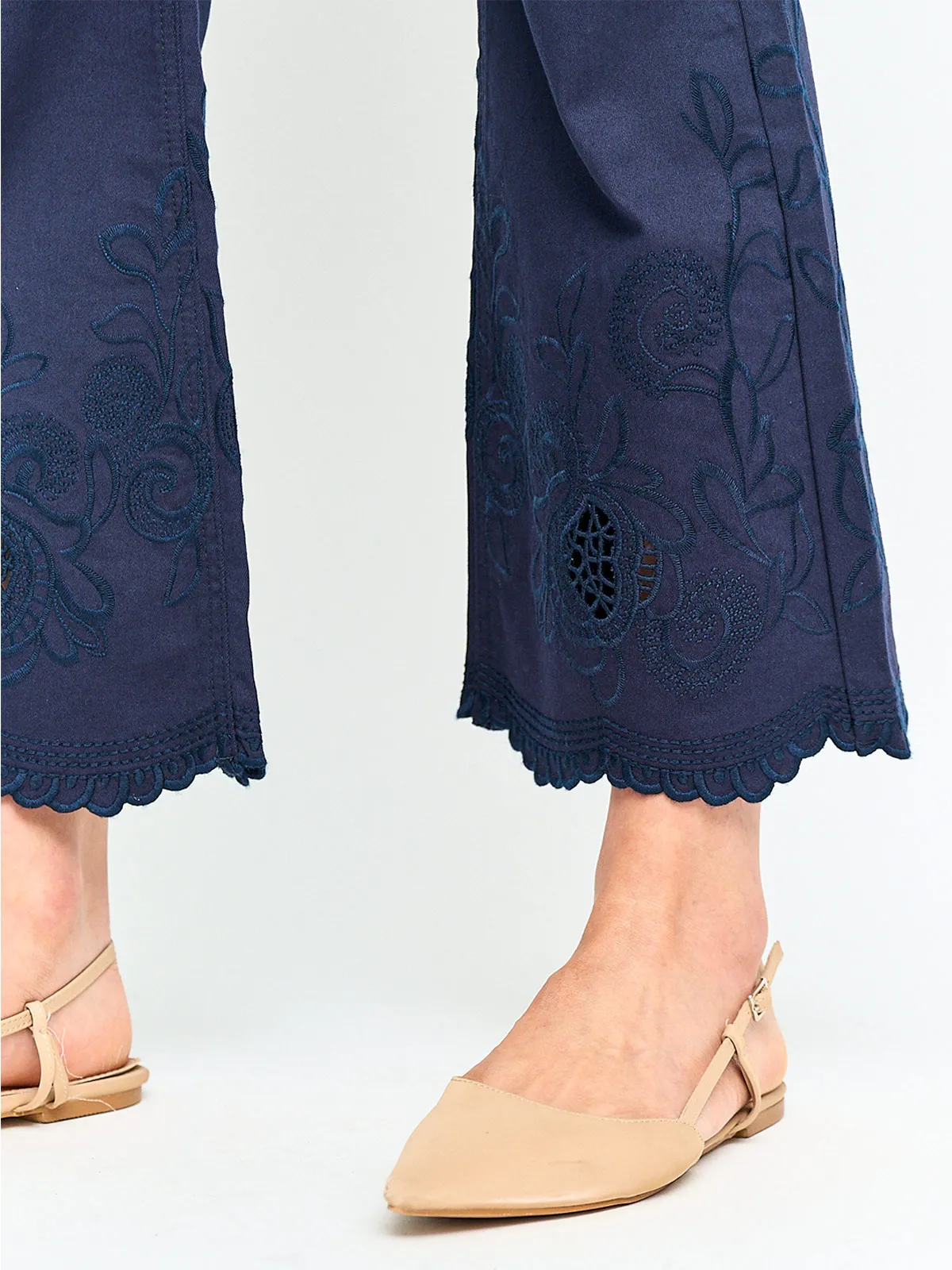 PANTALÓN MUJER CACHAREL ALGODÓN  - 3
