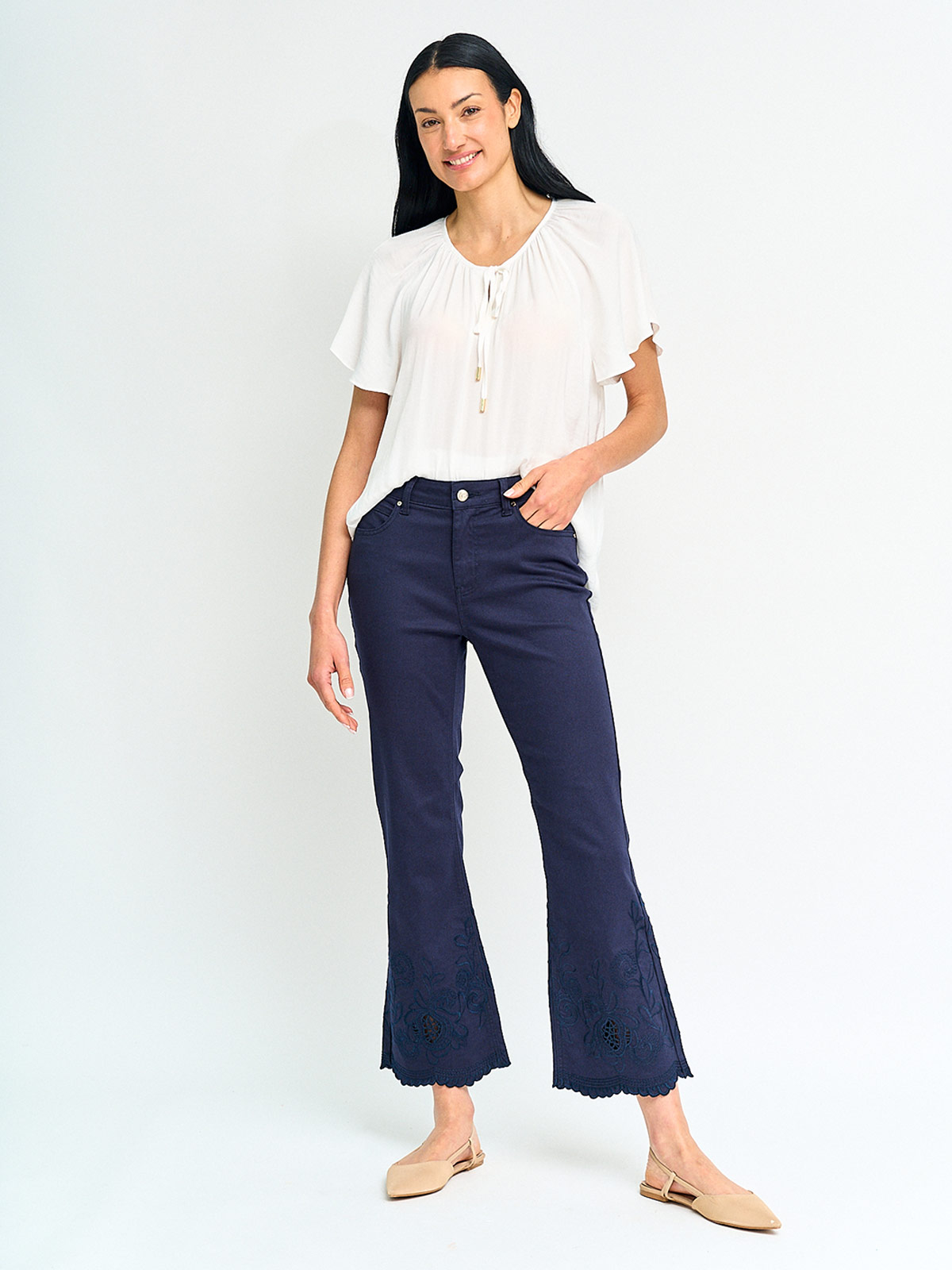 PANTALÓN MUJER CACHAREL ALGODÓN  - 4
