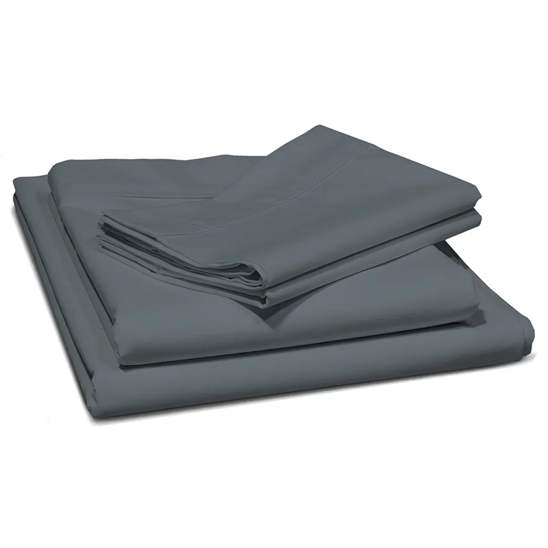 JUEGO DE SÁBANAS ANDES LISA 180H 2 PLAZAS GRIS - 2