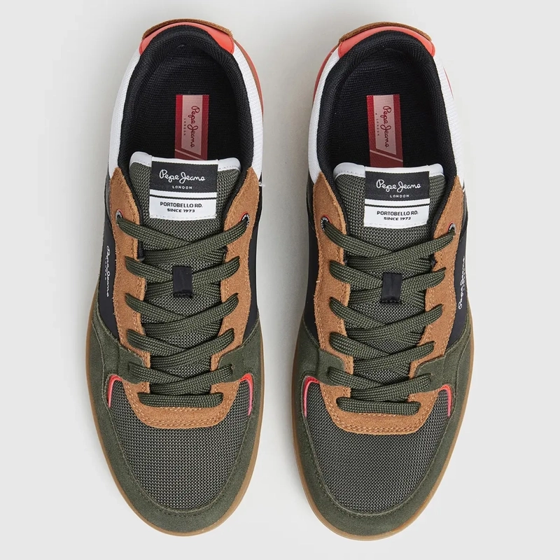 ZAPATILLAS HOMBRE PEPE JEANS  VERDE KORE SKATE - 3