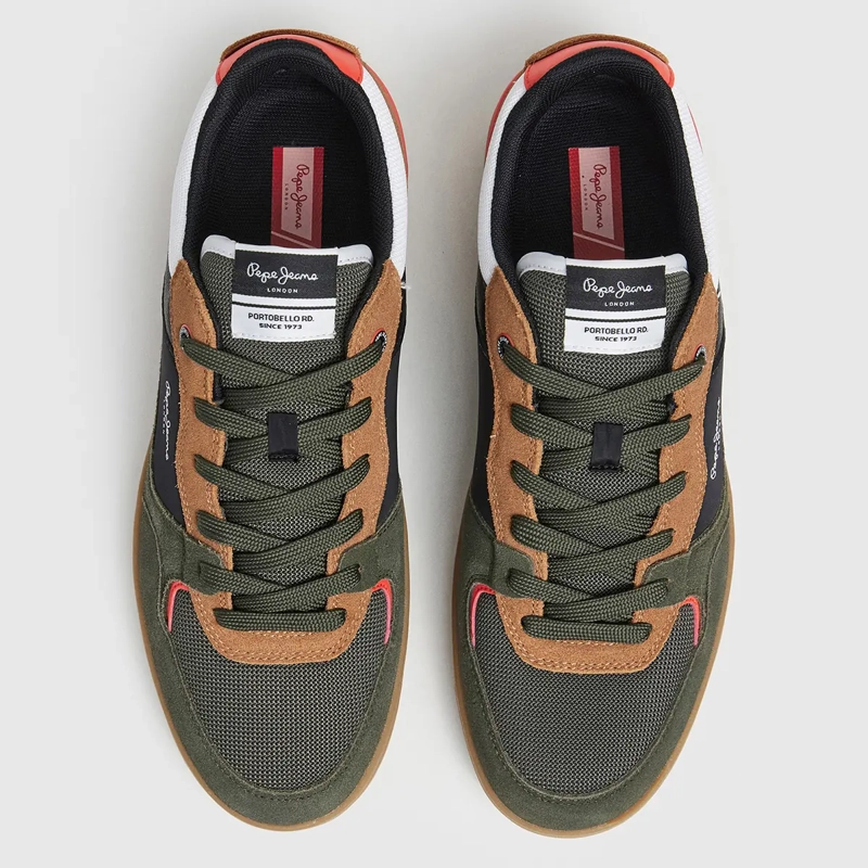 ZAPATILLAS HOMBRE PEPE JEANS  VERDE KORE SKATE - 3