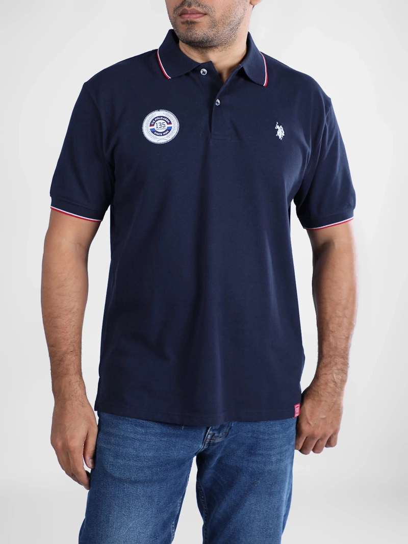 POLERA HOMBRE US POLO ASSN ALGODÓN MANGA CORTA - 1