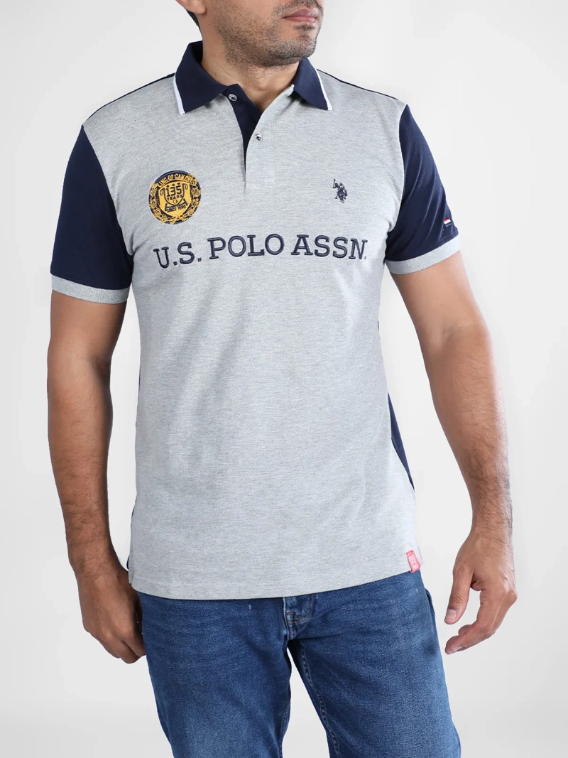 POLERA HOMBRE US POLO ASSN ALGODÓN MANGA CORTA - 1