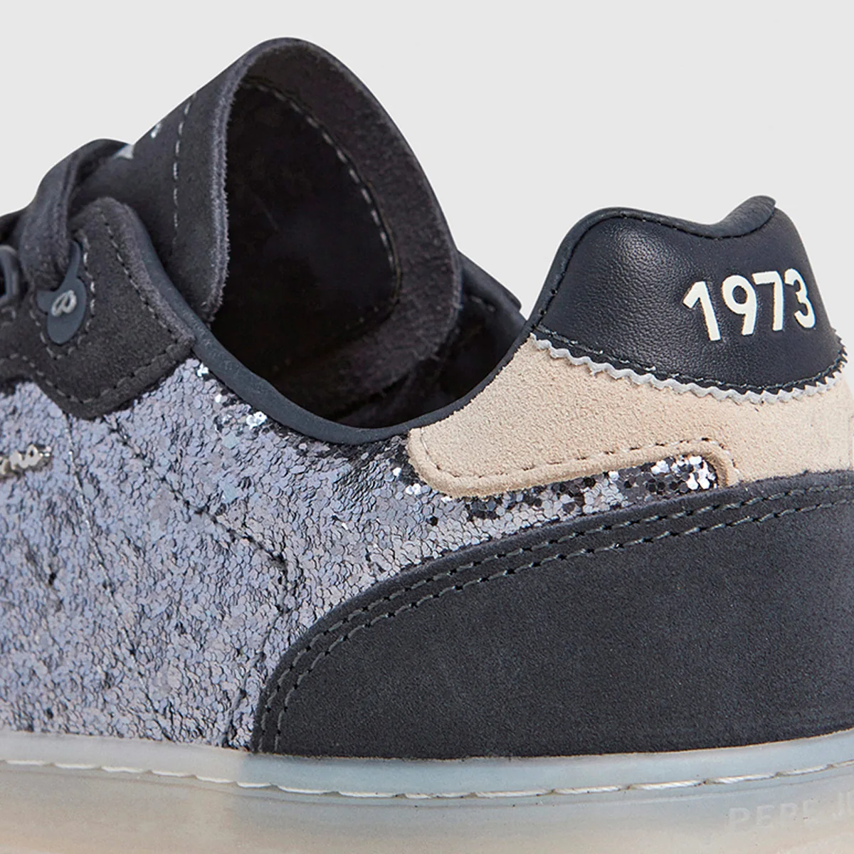 ZAPATILLAS MUJER PEPE JEANS CASUALES NEGRO BALL GLITTER - 6