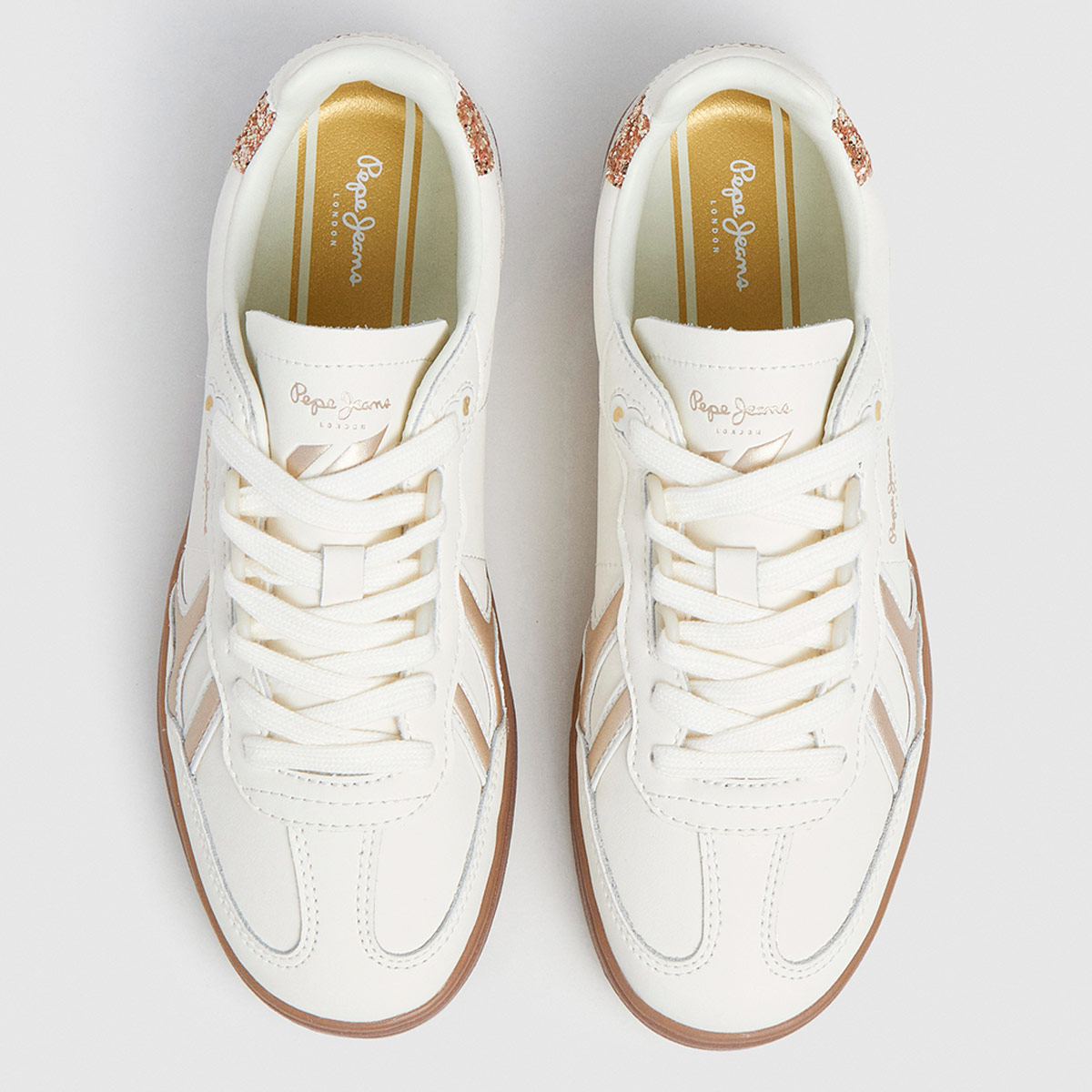ZAPATILLAS MUJER PEPE JEANS CASUALES BLANCO BALL BASIC - 3