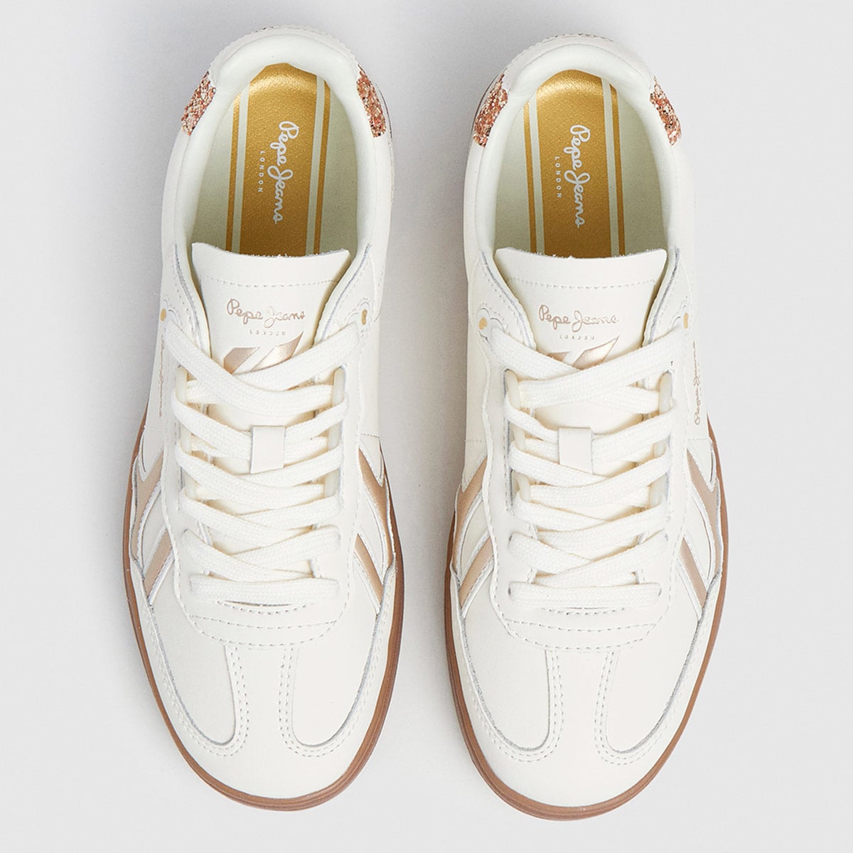 ZAPATILLAS MUJER PEPE JEANS CASUALES BLANCO BALL BASIC - 3