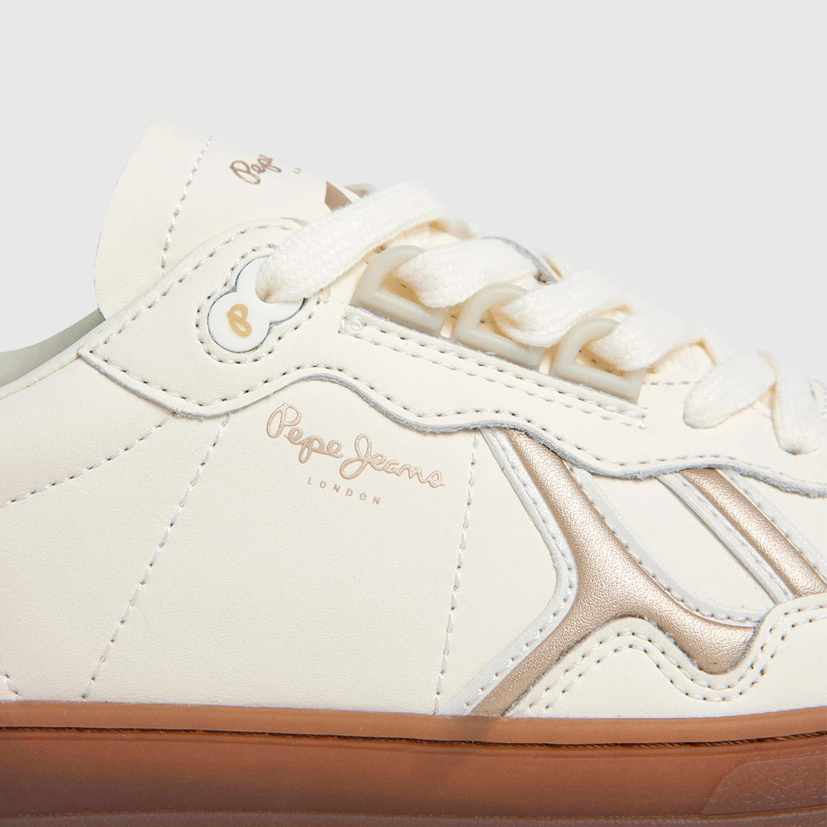 ZAPATILLAS MUJER PEPE JEANS CASUALES BLANCO BALL BASIC - 5