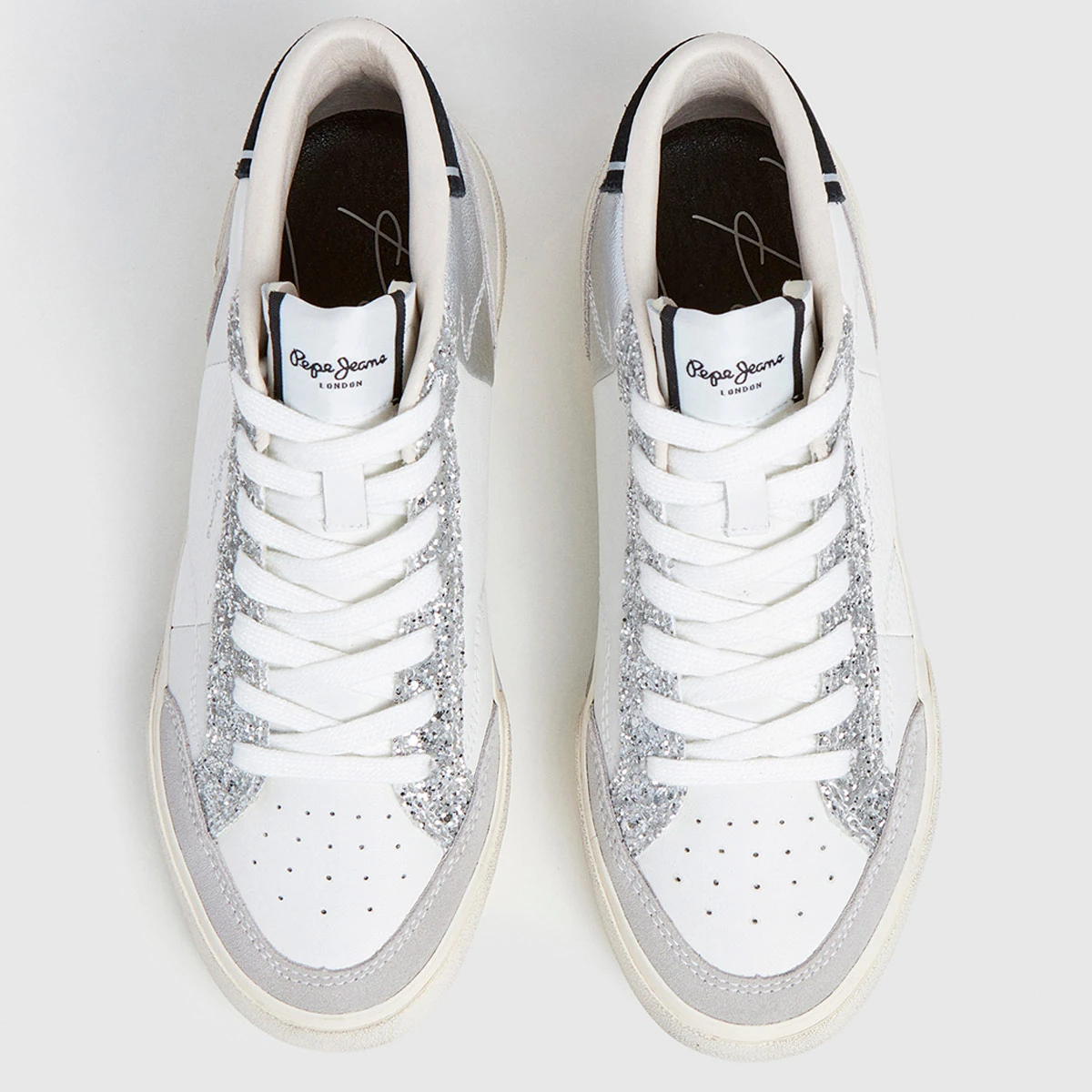 ZAPATILLAS MUJER PEPE JEANS CASUALES BLANCO MILAN DISCO  - 3