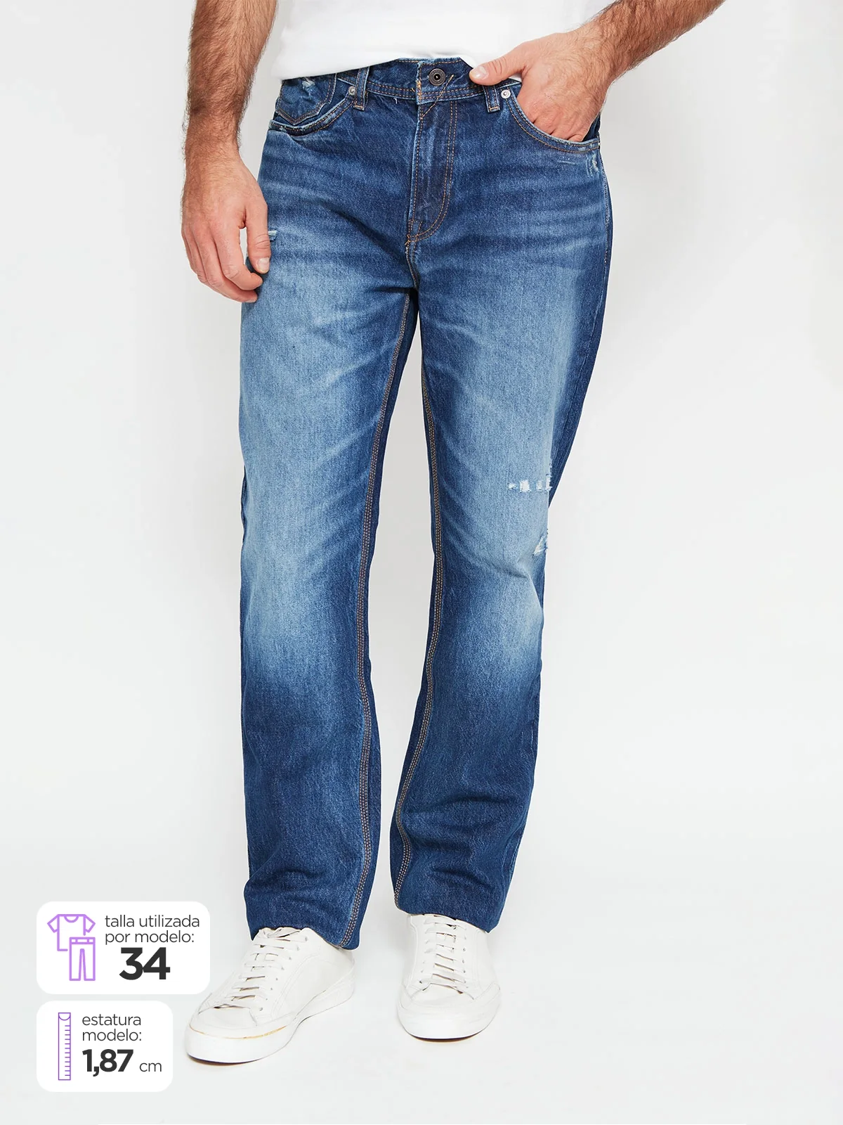 JEANS HOMBRE PEPE JEANS ALGODÓN STRAIGHT - 1