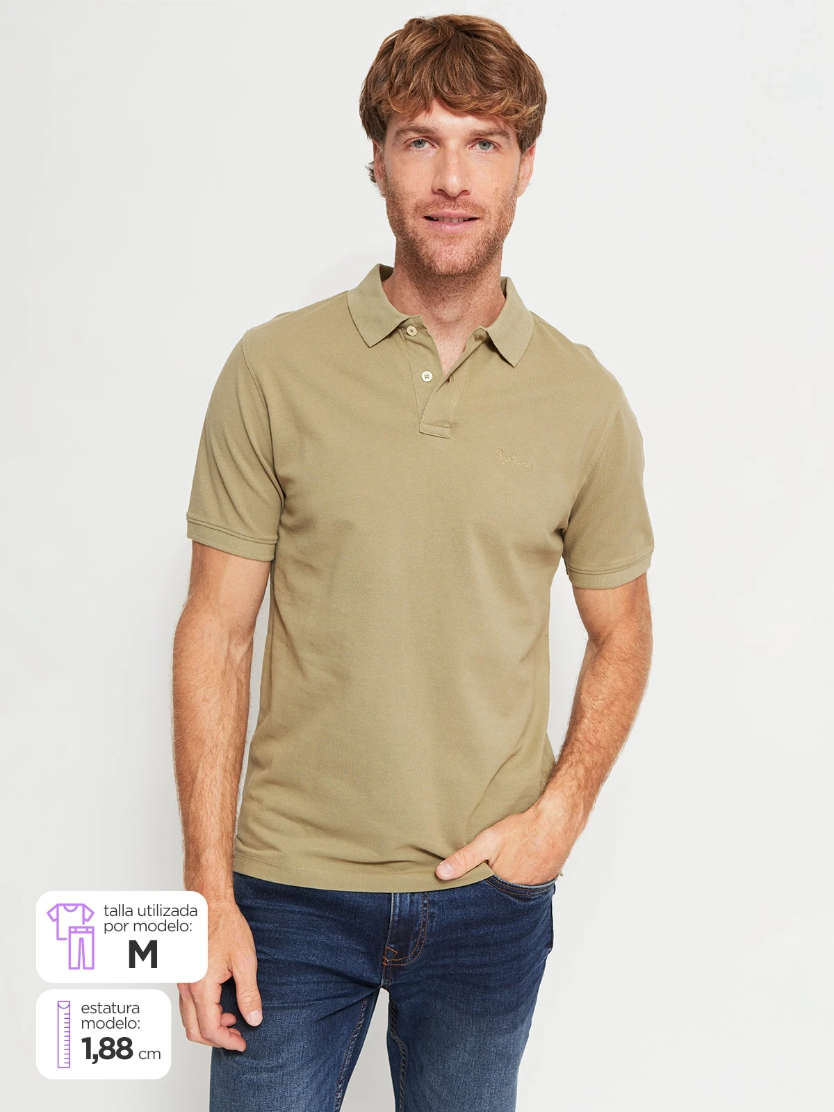 POLERA HOMBRE PEPE JEANS ALGODÓN MANGA CORTA - 1