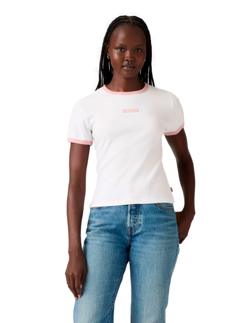 POLERA MUJER LEVI'S ALGODÓN MANGA CORTA