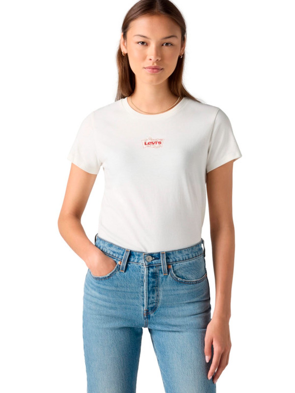 POLERA MUJER LEVI'S ALGODÓN MANGA CORTA - 1
