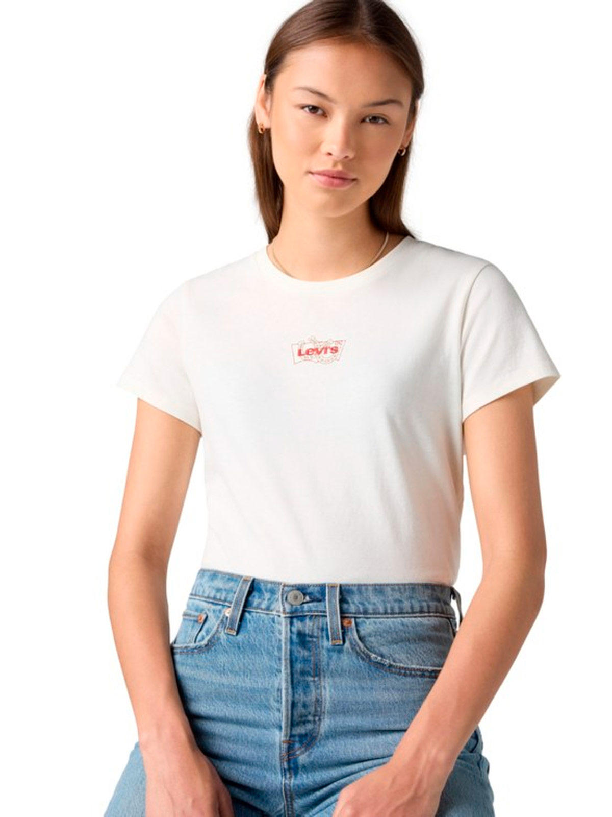 POLERA MUJER LEVI'S ALGODÓN MANGA CORTA - 4