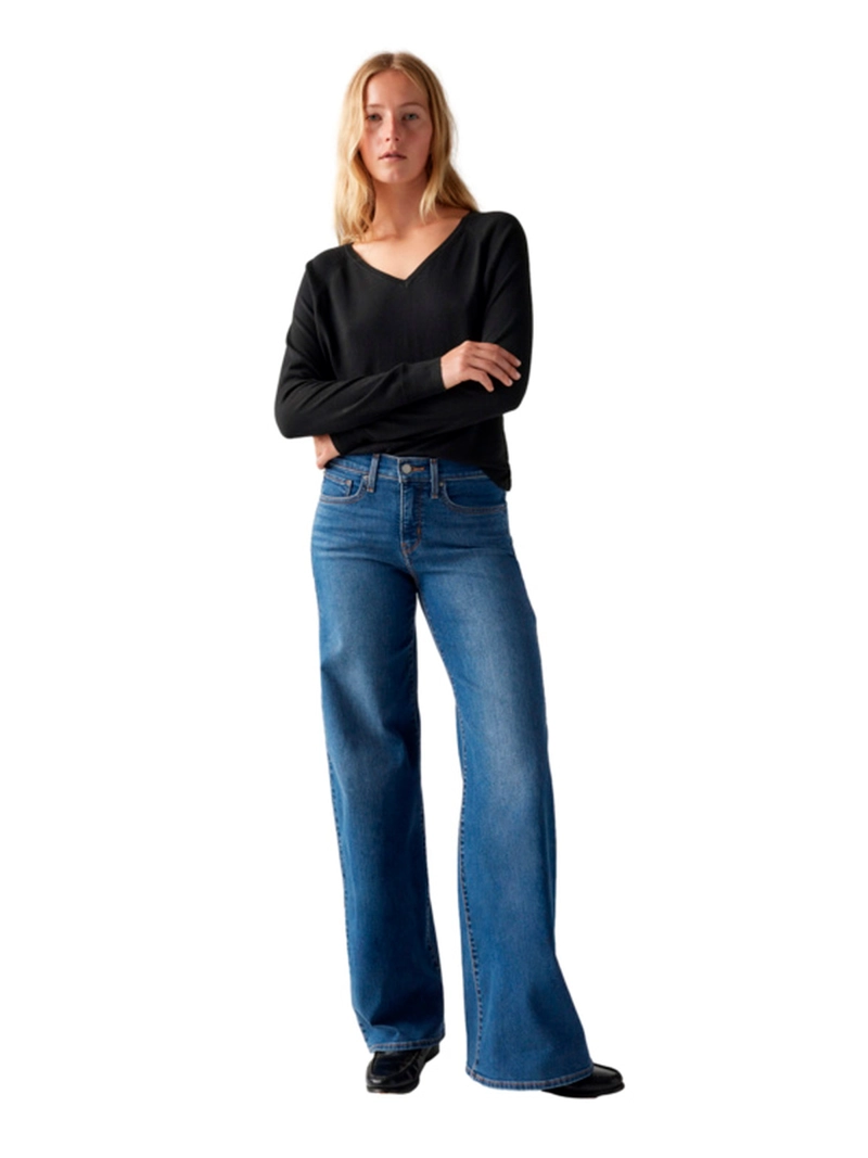 JEANS MUJER LEVI'S 318 SHAPING WIDE LEG - 1