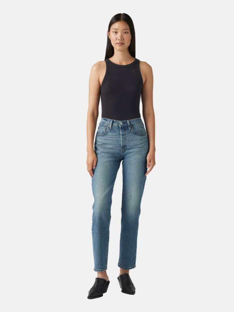 JEANS MUJER LEVI'S ALGODÓN 501 CROP - 1