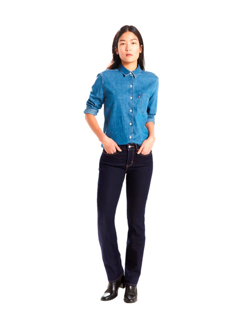 JEANS MUJER LEVI'S ALGODÓN 314 STRAIGHT FIT - 1