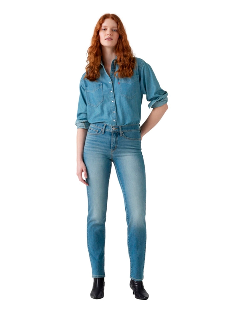 JEANS MUJER LEVI'S ALGODÓN 314 STRAIGHT - 1