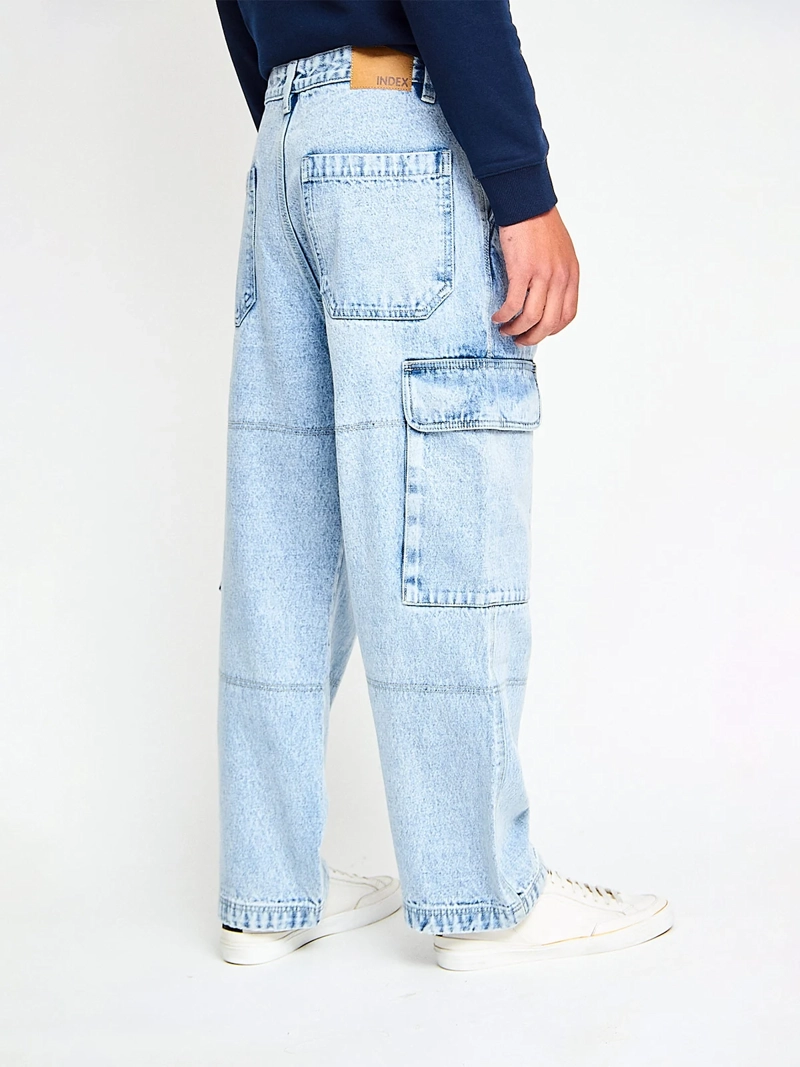 JEANS HOMBRE INDEX ALGODÓN BAGGY CARGO - 2