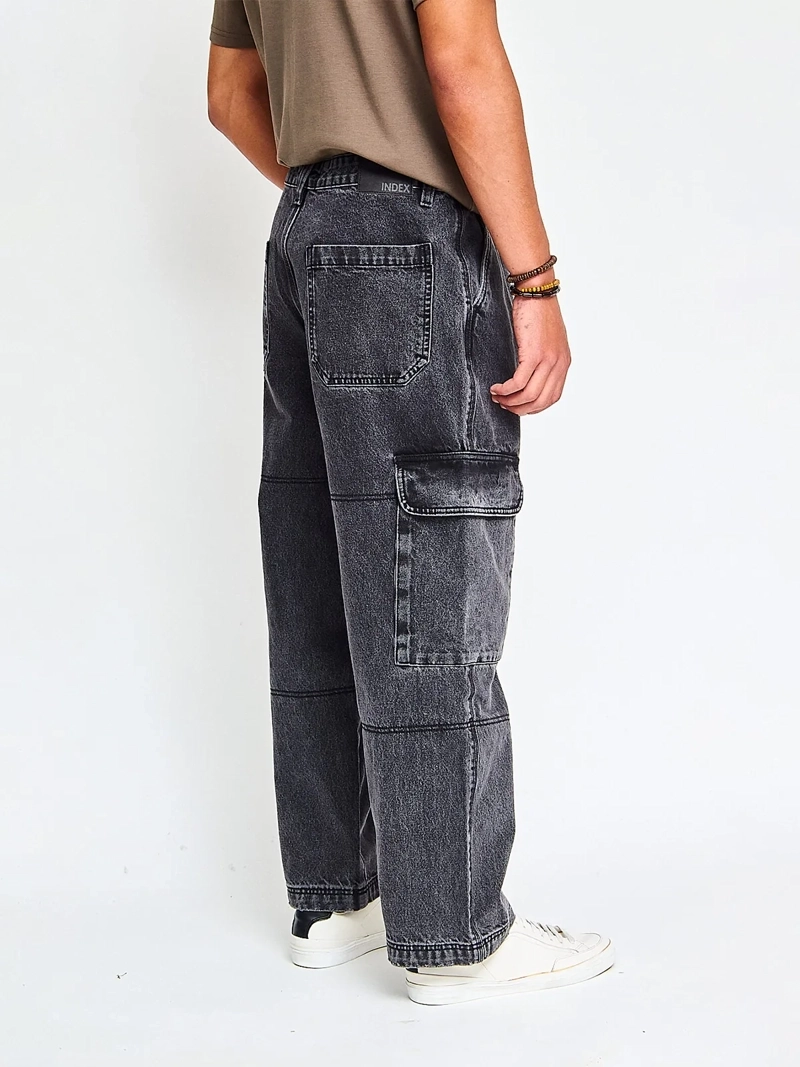 JEANS HOMBRE INDEX ALGODÓN BAGGY CARGO - 2