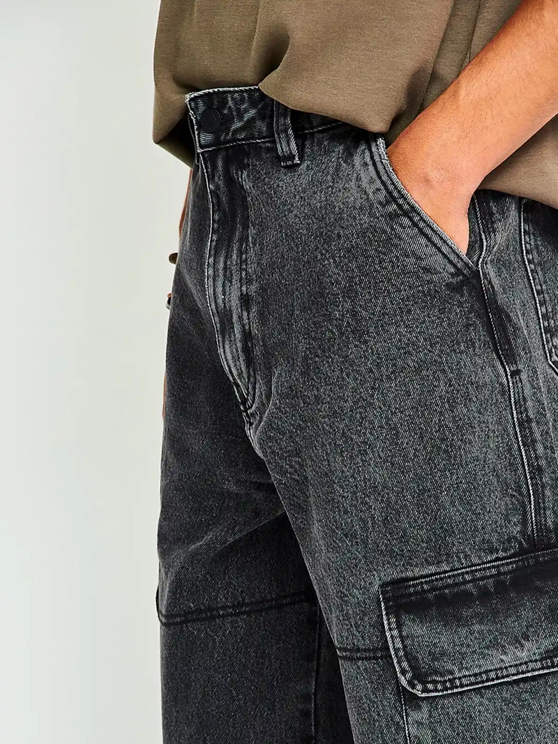 JEANS HOMBRE INDEX ALGODÓN BAGGY CARGO - 3